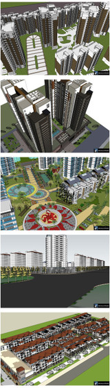 ★Best 20 Types of Residential Building Landscape Sketchup 3D Models Collection V.3