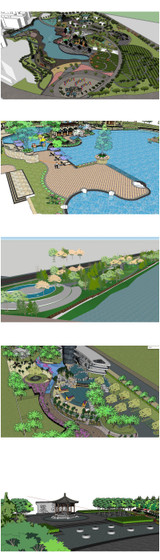 ★Best 20 Types of Park Landscape Sketchup 3D Models Collection V.1