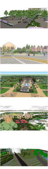 ★Best 20 Types of Park Landscape Sketchup 3D Models Collection V.1