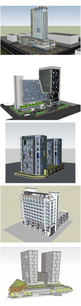 ★Best 17 Types of Hotel Sketchup 3D Models Collection V.3 (Recommanded!!)
