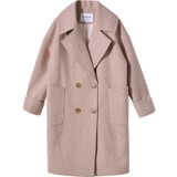 Korean Style Long Woolen Coat