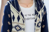 Sweater Loose Hooded