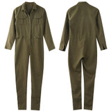 Buckle Striped Cargo Belt Romper