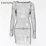 Mini Fishnet Mesh Beach Dress