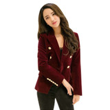 Long Velvet Blazer