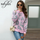 Colorful Leopard Pullover
