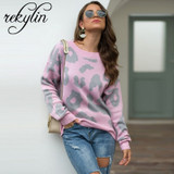 Colorful Leopard Pullover
