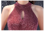 Short Evening Sequined Dress