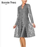 Two-piece Long Thea Elegant Dress