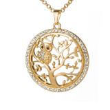 Small Owl Necklace Tree Of Life Pendant Rose Gold Women Sweater Chain Crystal Long Necklaces & Pendants Statement Jewelry Small Owl Necklace Tree Of Life Pendant Rose Gold Women Sweater Chain Crystal Long Necklaces & Pendants Statement Jewelry