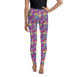 Youth Leggings Pastel Building Blocks