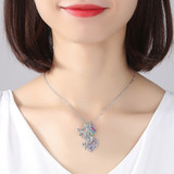 Cute Unicorn Necklace Fashion Cartoon Horse Jewelry Accessories For Girls Children Kids Women Party Animal Pendant Bracelet Set