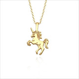 Cute Unicorn Necklace Fashion Cartoon Horse Jewelry Accessories For Girls Children Kids Women Party Animal Pendant Bracelet Set