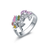 Cute Unicorn Necklace Fashion Cartoon Horse Jewelry Accessories For Girls Children Kids Women Party Animal Pendant Bracelet Set