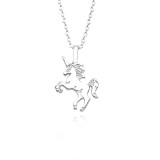 Cute Unicorn Necklace Fashion Cartoon Horse Jewelry Accessories For Girls Children Kids Women Party Animal Pendant Bracelet Set
