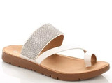 RHINESTONE OPEN TOE SANDALS