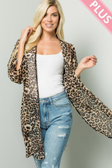 LEOPARD PRINT KIMONO