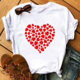 Female T-shirt Romantic Heart Shaped Flowers Vogue Kawaii Harajuku T-Shirt Women Summer Casual Tshirts Korean Style Graphic Tops Female T-shirt Romantic Heart Shaped Flowers Vogue Kawaii Harajuku T-Shirt Women Summer Casual Tshirts Korean Style Graphic Tops