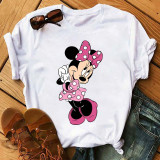 Maycaur Minnie Mouse Cute T Shirt Vogue Women Mouse Printed Shirt Tumblr Femme Girl Tees Hipster Kawaii Holiday Summer Femme Top