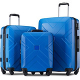 3 Piece Hardside Expandable Luggage Set with Spinner Wheels & TSA Lock