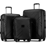 3 Piece Hardside Expandable Luggage Set with Spinner Wheels & TSA Lock