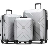 3 Piece Hardside Expandable Luggage Set with Spinner Wheels & TSA Lock