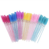 QSTY 50Pcs Eyelash Brushes Makeup Brushes Disposable Mascara Wands Applicator Spoolers Eye Lashes Cosmetic Brush Makeup Tools