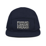 PLP New Logo - Black and White 5 Panel Camper