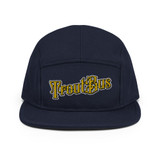 TroutBus Logo - Gold and Black 5 Panel Camper