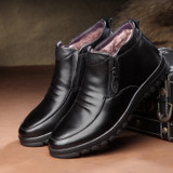 Genuine Leather Men Boots Winter Ankle Boots Fashion Footwear Shoes Men Business Casual High Top Men Shoes zapatos de hombre