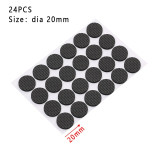 Hot 1/2/6/15/24PCS Soft Thickening Bumper Chair Fittings Self-adhesive Floor Protector Anti-slip Mat Anti Rub Furniture Leg Pads