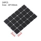 Hot 1/2/6/15/24PCS Soft Thickening Bumper Chair Fittings Self-adhesive Floor Protector Anti-slip Mat Anti Rub Furniture Leg Pads