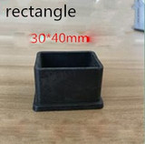 4pcs Square Silicone Chair Leg Caps Non-slip Table Foot Dust Cover Socks Floor Protector Pads Pipe Plugs Furniture Leveling Feet