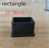 4pcs Square Silicone Chair Leg Caps Non-slip Table Foot Dust Cover Socks Floor Protector Pads Pipe Plugs Furniture Leveling Feet