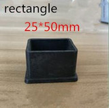 4pcs Square Silicone Chair Leg Caps Non-slip Table Foot Dust Cover Socks Floor Protector Pads Pipe Plugs Furniture Leveling Feet