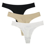 ECMLN 3pcs Ice Silk Thong Panties Briefs Seamless Women Underwear G String Tangas ECMLN 3pcs Ice Silk Thong Panties Briefs Seamless Women Underwear G String Tangas