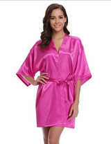 CINOLE Silk Kimono Robe Women Silk Bridesmaid Satin Bathrobe Dressing Gowns
