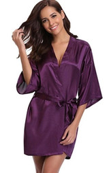 CINOLE Silk Kimono Robe Women Silk Bridesmaid Satin Bathrobe Dressing Gowns