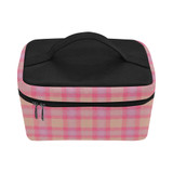 Pink Purple Plaid Cosmetic Bag/Large (Model 1658)