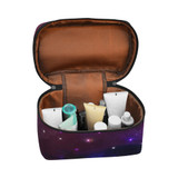 Midnight Blue Purple Galaxy Cosmetic Bag/Large (Model 1658)
