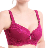 ECMLN Fashion Lace Thin Cup Push Up Bra Big Size C D Women Underwear Brassiere Gather Lingerie
