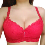 ECMLN Fashion Lace Thin Cup Push Up Bra Big Size C D Women Underwear Brassiere Gather Lingerie