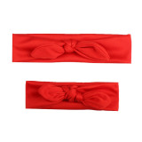 Cute Mother Baby Hair Bands Kids Headband Bow Parent-kid Hairbands Rabbit Ear Knot Headwear Turbans Faixa Bebe Hair Accessories
