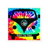 VW Bus Modern Day Hippie Bubble-free stickers