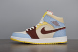 Air Jordan 1 Fearless Yellow Blue