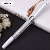 Fashion Metal signature pen crystal Broken Diamond Pen Student school Pen Gift Pen