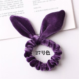 30 colors Velvet Scrunchie Women Girls Elastic Hair Rubber Bands Accessories Gum For Women Tie Hair Ring Rope Ponytail Holder
