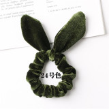30 colors Velvet Scrunchie Women Girls Elastic Hair Rubber Bands Accessories Gum For Women Tie Hair Ring Rope Ponytail Holder