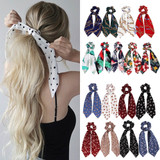 fashion summer Ponytail Scarf Elastic Hair Rope for Women Hair Bow Ties Scrunchies Hair Bands Flower Print Ribbon Hairbands fashion summer Ponytail Scarf Elastic Hair Rope for Women Hair Bow Ties Scrunchies Hair Bands Flower Print Ribbon Hairbands