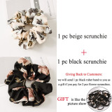 2019 Fashion Hair Accessories Women Scrunchie Ponytail Holder Flower Scrunchies Pack Hair Ties Elastics Hair Bands for Girls